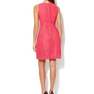 Red pink laces dress